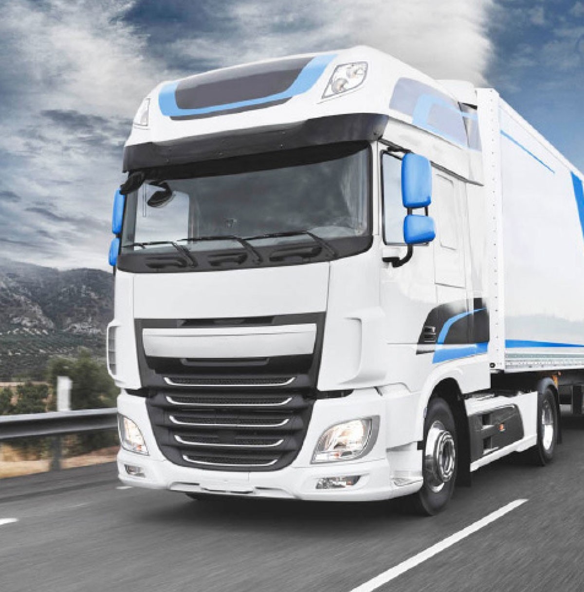 a lorry on a road.