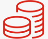 Cost-effective icon.