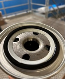 Clean oil filter
