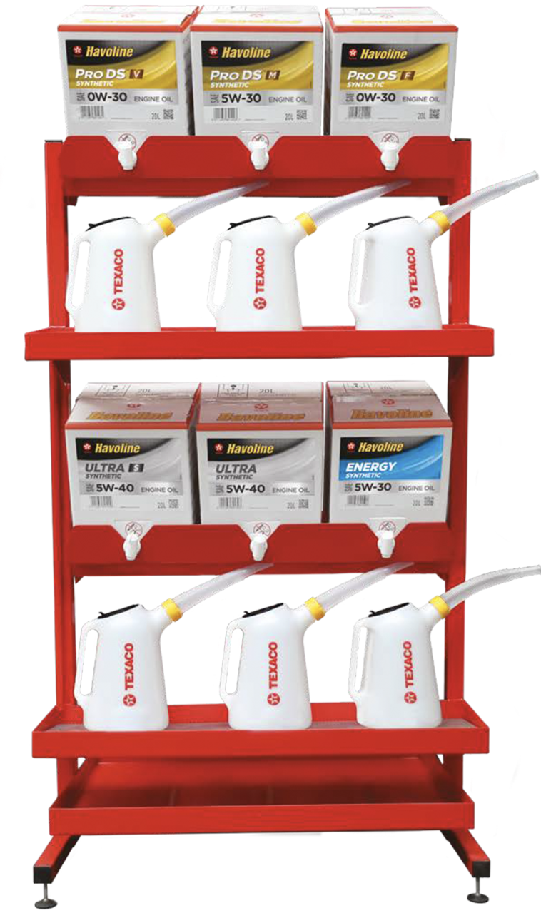 Texaco Havoline PitPack system helps garages save time and space