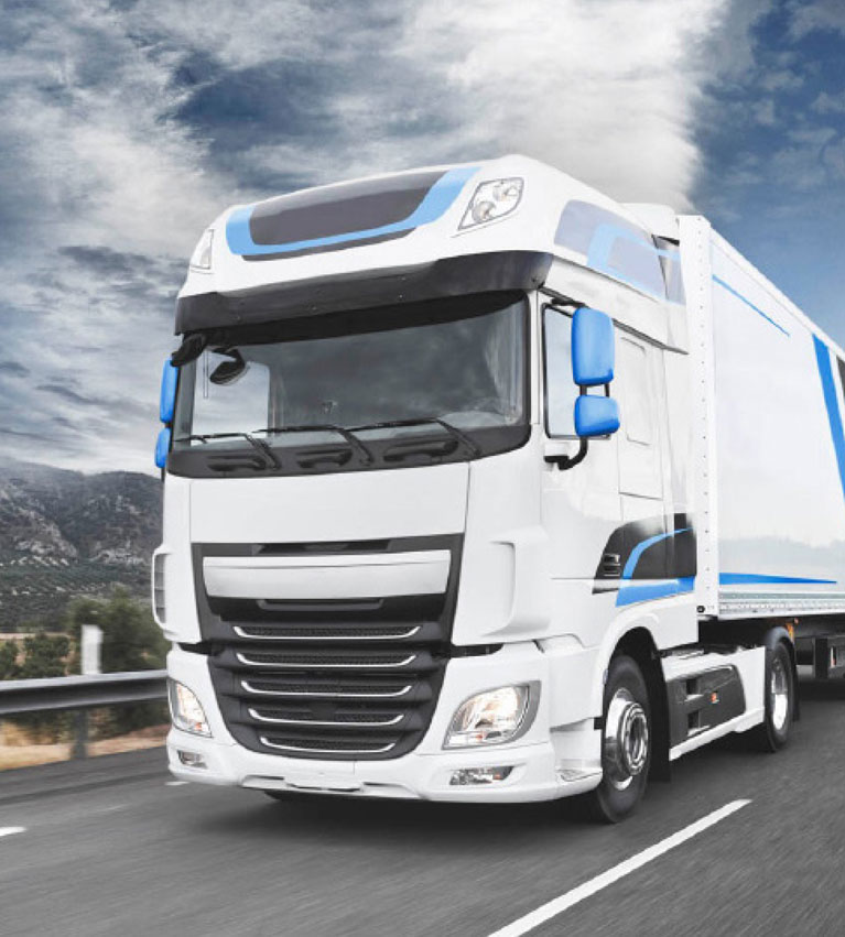 a lorry on a road.